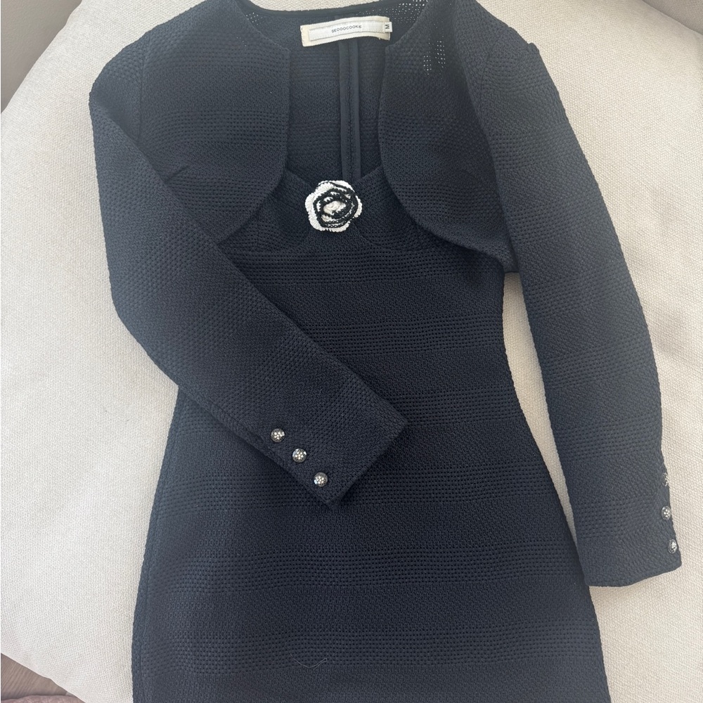 Seooocookie Dress and Jacket suit set